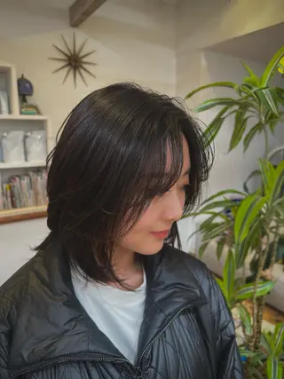 ミディアム カラー KAKERU/ボブ/ ショート/パーマ🌱のヘアスタイル