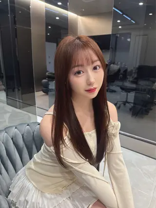 ロング カラー 髪質改善VALETTE福岡天神所属・髪質改善/レイヤー /韓国ヘアNOBUのヘアスタイル