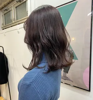 ミディアム カラー 暖色カラー/天神/ ヘイマサクラのヘアスタイル