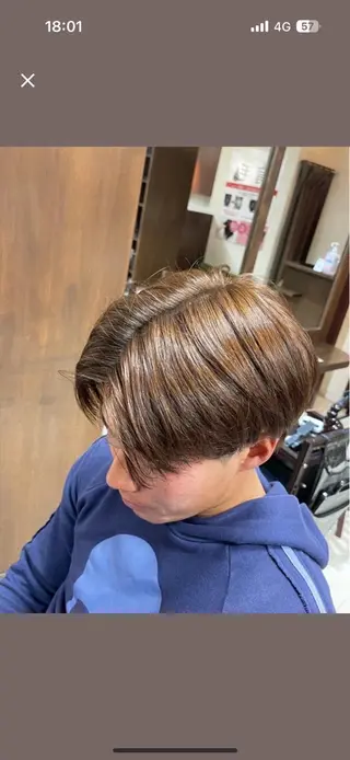 ショート カラー メンズ 與那嶺 紘のヘアスタイル