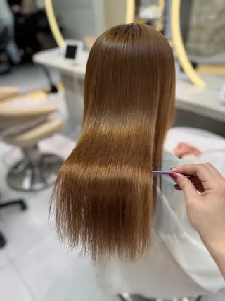 セミロング はるか/ヘアアレンジ ブリーチなしカラー♡のヘアスタイル