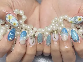 ネイル na🎀🎀na ちゅるちゅるのネイルデザイン