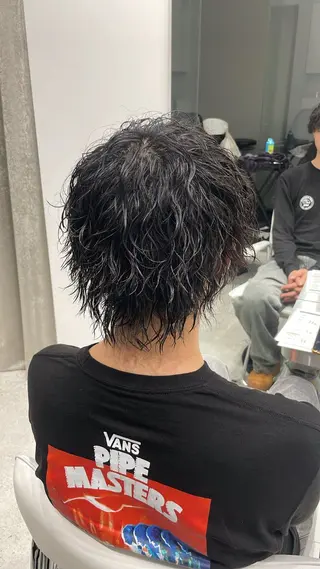 パーマ メンズ 無料ショートモデル 募集中❗️秋山ひらいのヘアスタイル