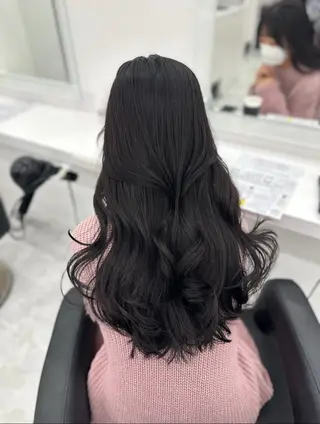 ロング カラー パーマ ヘアアレンジ メンズ キッズ ♥️韓国ヘア レイヤー♥️ゆりのヘアスタイル