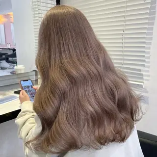 カラー 🤍海外girl🤍 ベージュ/ALISAのヘアスタイル