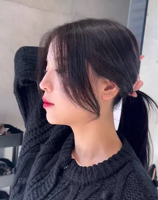 セミロング カラー 🌫️大人韓国ヘア 🌫️naoyaのヘアスタイル