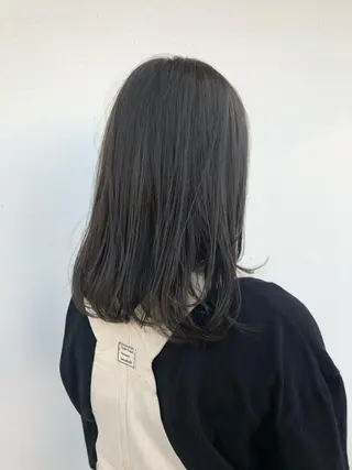 セミロング カラー wカラー 指名No1かけるのヘアスタイル