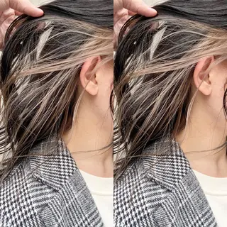 ショート カラー ヘアアレンジ ハイトーン/美髪矯正 🍃大江拓実のヘアスタイル