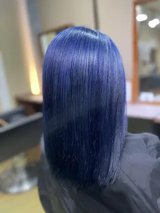 セミロング パピヨンロゼ 髪質改善/ブリーチのヘアスタイル