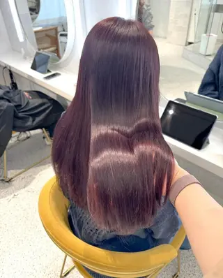 ロング 🎀韓国/艶髪/暗髪 🎀 柚月🫧立川駅のヘアスタイル