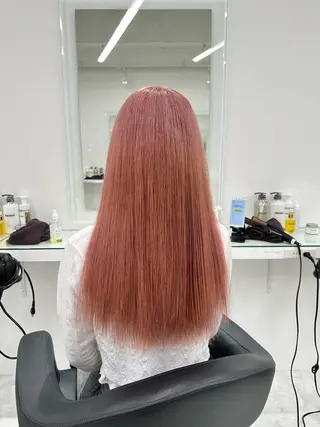 セミロング カラー ❄最強かわいいカラー ❄️MINA❄️のヘアスタイル