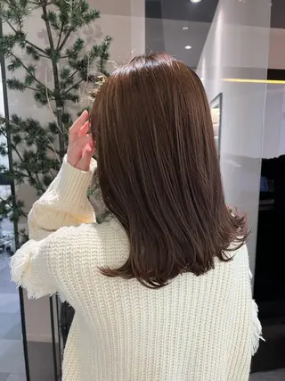 セミロング カラー 💎K-two名古屋 安田ちづる💎のヘアスタイル