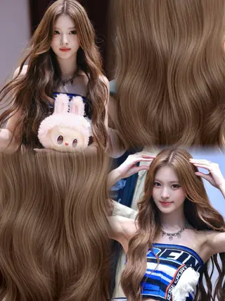 ロング カラー 🤍韓国大人っぽ ベージュMAI🤍のヘアスタイル