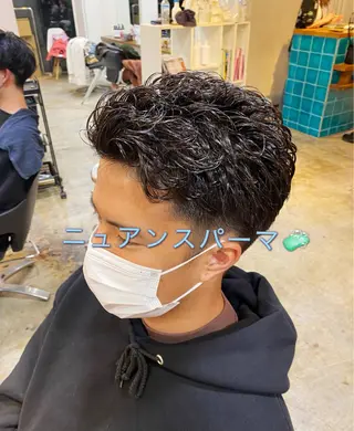 ショート メンズ バレイヤージュ職人 🔥代表YU-SHIのヘアスタイル