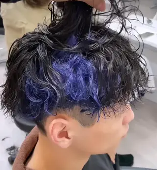 カラー メンズ ✨️ツイスパ波巻き特 化小杉澪生✨️のヘアスタイル