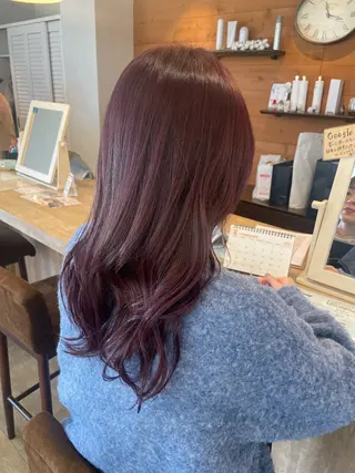 ロング カラー 上田 早恵のヘアスタイル
