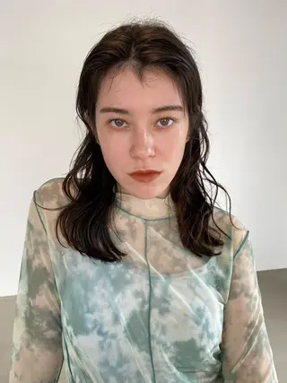 セミロング カラー パーマ Hayashi Shioriのヘアスタイル