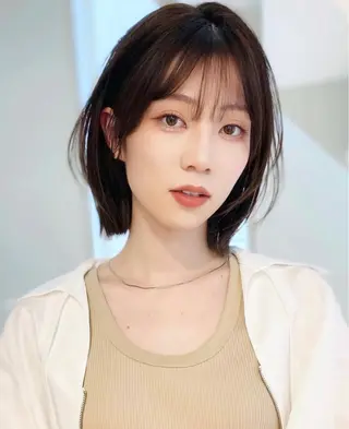 ミディアム ハッシュカット🤍 ボブ🤍RISAのヘアスタイル