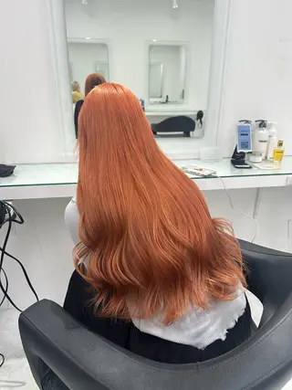 セミロング カラー ❄最強かわいいカラー ❄️MINA❄️のヘアスタイル