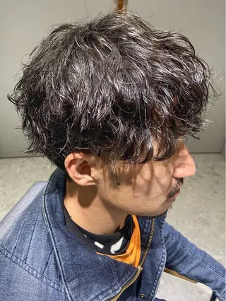 メンズ バイエイト所属・名駅/ニュアンスパー マ/ボブ/石田のヘアスタイル