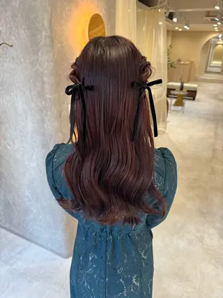 ロング カラー Sill所属・片岡 由依のヘアスタイル