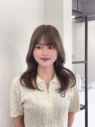 カラー 透明感カラー/ 韓国ヘア/umi🎀のヘアスタイル