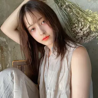 ミディアム ému エミュ　hair &spa所属・近藤 みゅうまのヘアスタイル
