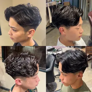 パーマ メンズ メンズパーマ眉毛 特化アユム🔥のヘアスタイル
