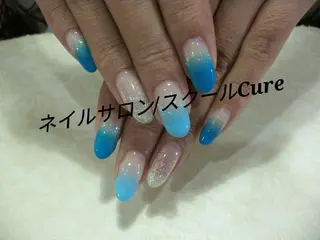 ロング ネイル ネイルサロン Cureのネイルデザイン