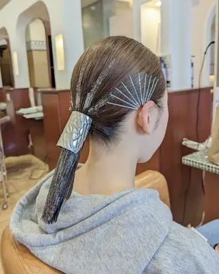 ミディアム ヘアアレンジ ブランシェ勝川南口店 石原 あゆみのマツエク・マツパデザイン