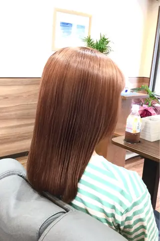 セミロング カラー Annon プライベートサロンのヘアスタイル