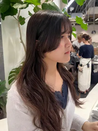 ロング ボブパーマ／アレンジ Onのヘアスタイル