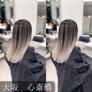 セミロング カラー hair &eye LAWE.店長のヘアスタイル