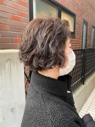 ショート パーマ お任せヘア☘️☘️ 及川渚のヘアスタイル