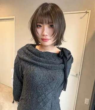 ショート 透明カラー/レイヤー misaki °＊のヘアスタイル