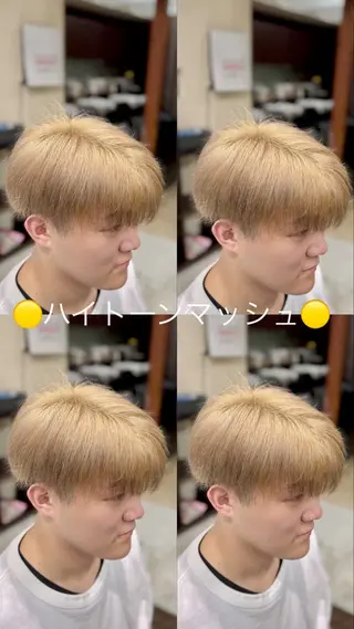 ショート カラー メンズ メンズストレート⭐️ 髪質改善カラー⭐️のヘアスタイル