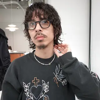 ショート パーマ ヘアアレンジ メンズ 🌐サトウ リョウ🌐のヘアスタイル