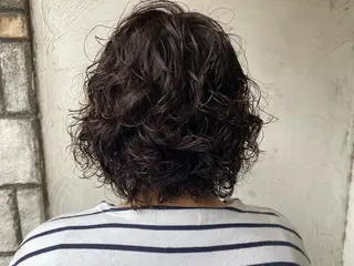 ショート パーマ お任せヘア☘️☘️ 及川渚のヘアスタイル