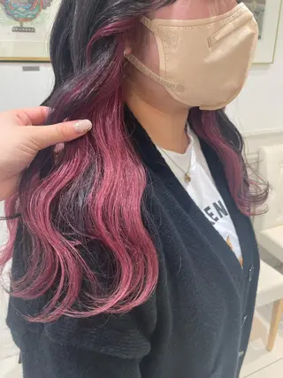 セミロング 暖色🎀ゆるふわ☁️ MOERI 🍒のヘアスタイル