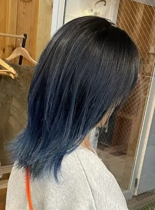 ミディアム まろみ暖色×ボブ ×chia🕯のヘアスタイル