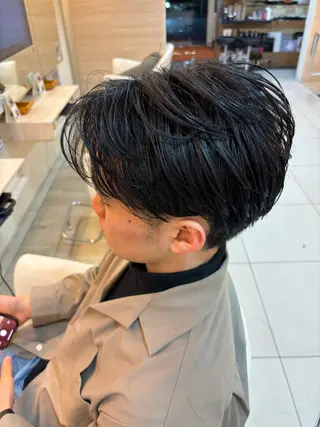 ミディアム カラー パーマ ヘアアレンジ メンズ キッズ 🫧Selene SHOGO🫧のヘアスタイル