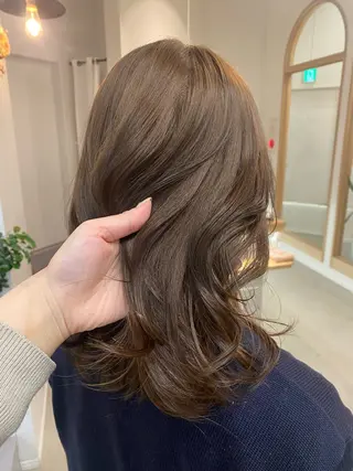 セミロング sanae /透明感カラーのヘアスタイル