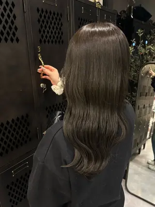 セミロング 豊橋ブリーチ/似合わ せカット/SHIHOのヘアスタイル