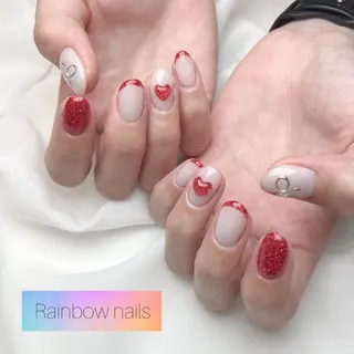 ネイル Rainbow nailsくろちゃんのネイルデザイン