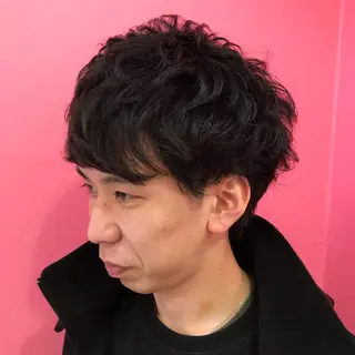 ショート パーマ メンズ Vir by browのヘアスタイル