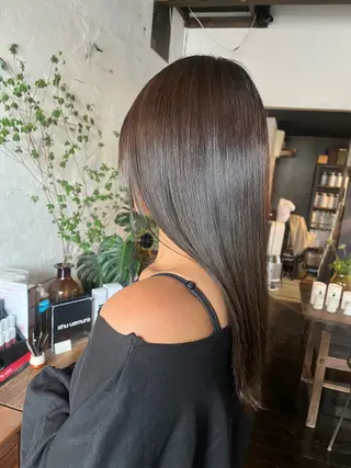 ロング カラー 糸賀 蒼天のヘアスタイル