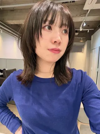 セミロング FILMS 田町芝浦所属・骨格診断カット ひより FILMSのヘアスタイル