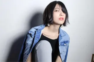 ショート 横井伴典 矢場町 メンズパーマ/カットのヘアスタイル