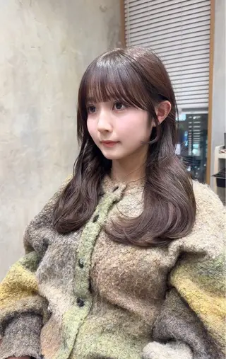 ロング 新宿/レイヤー 顔周りカット溝手優太のヘアスタイル