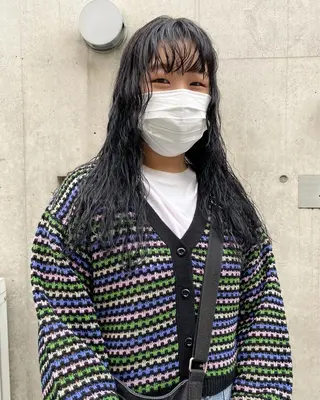 ロング カラー パーマ ヘアアレンジ メンズ キッズ ネイル マツエク・マツパ パーマスタイル🔅 sayacaのヘアスタイル